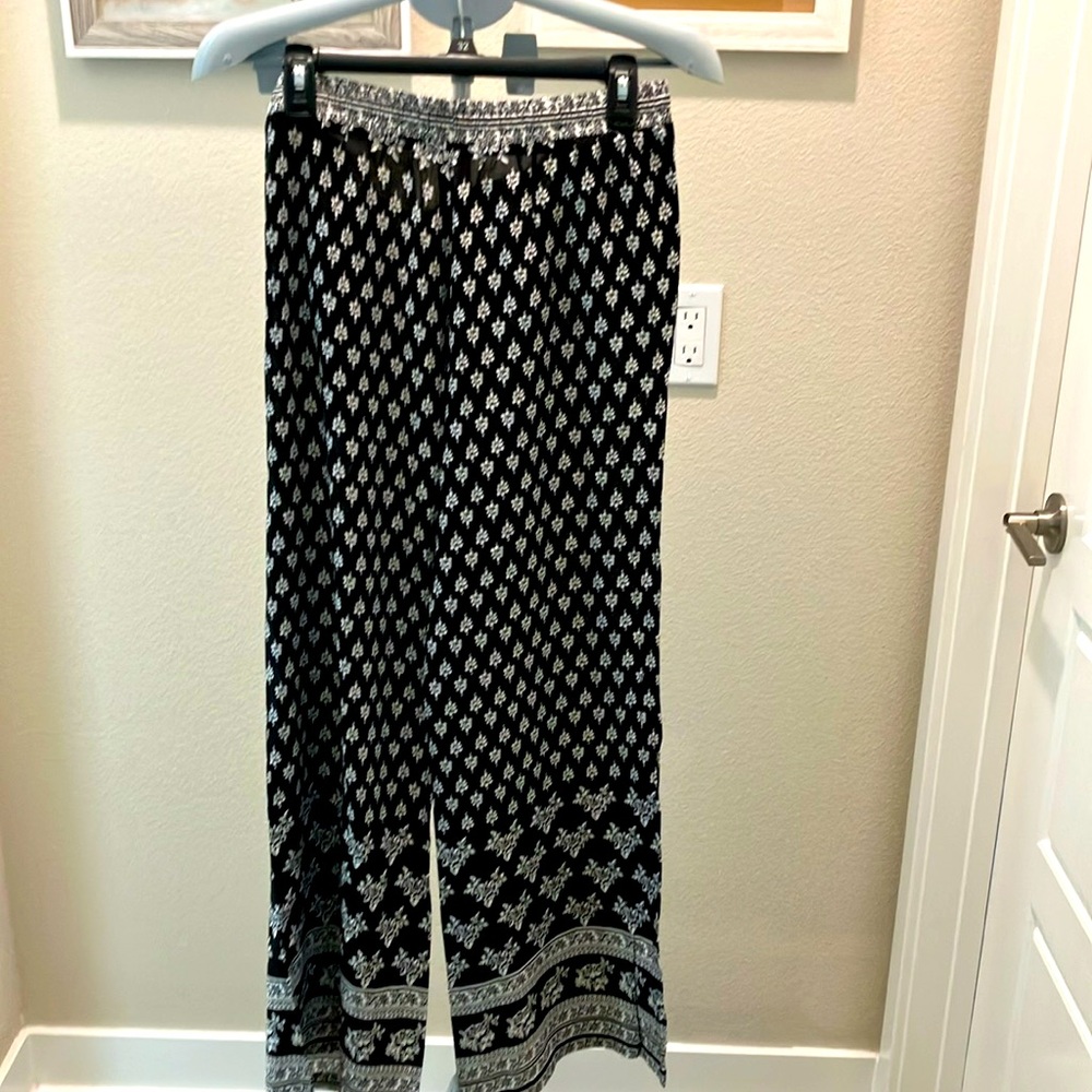 Breeze ever rayon wide leg Geometric print pockets